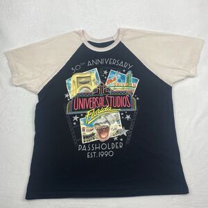 Universal Studios 30th Anniversary Pass Holder Graphic Shirt Adult 2XL Black